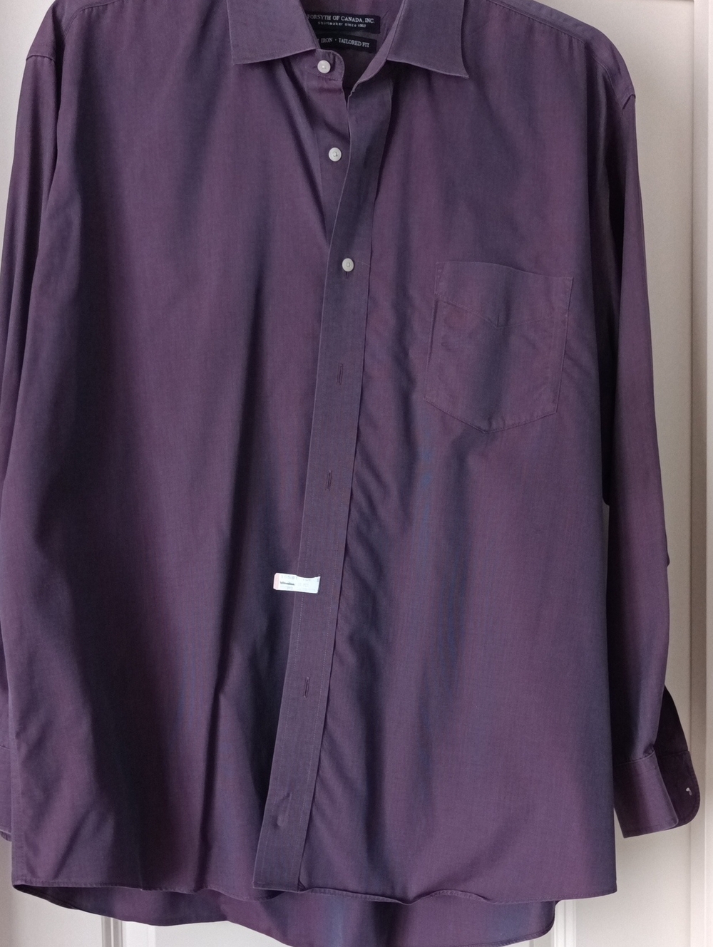 Men's Long-Sleeve Dress Shirt — Plum by Unknown Brand